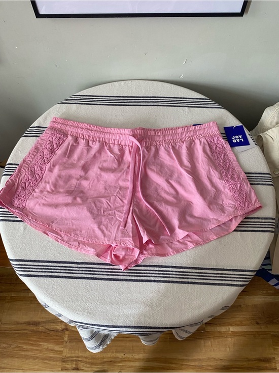 JoyLab Pants - JoyLab Pink Lace-Trim Women’s Shorts